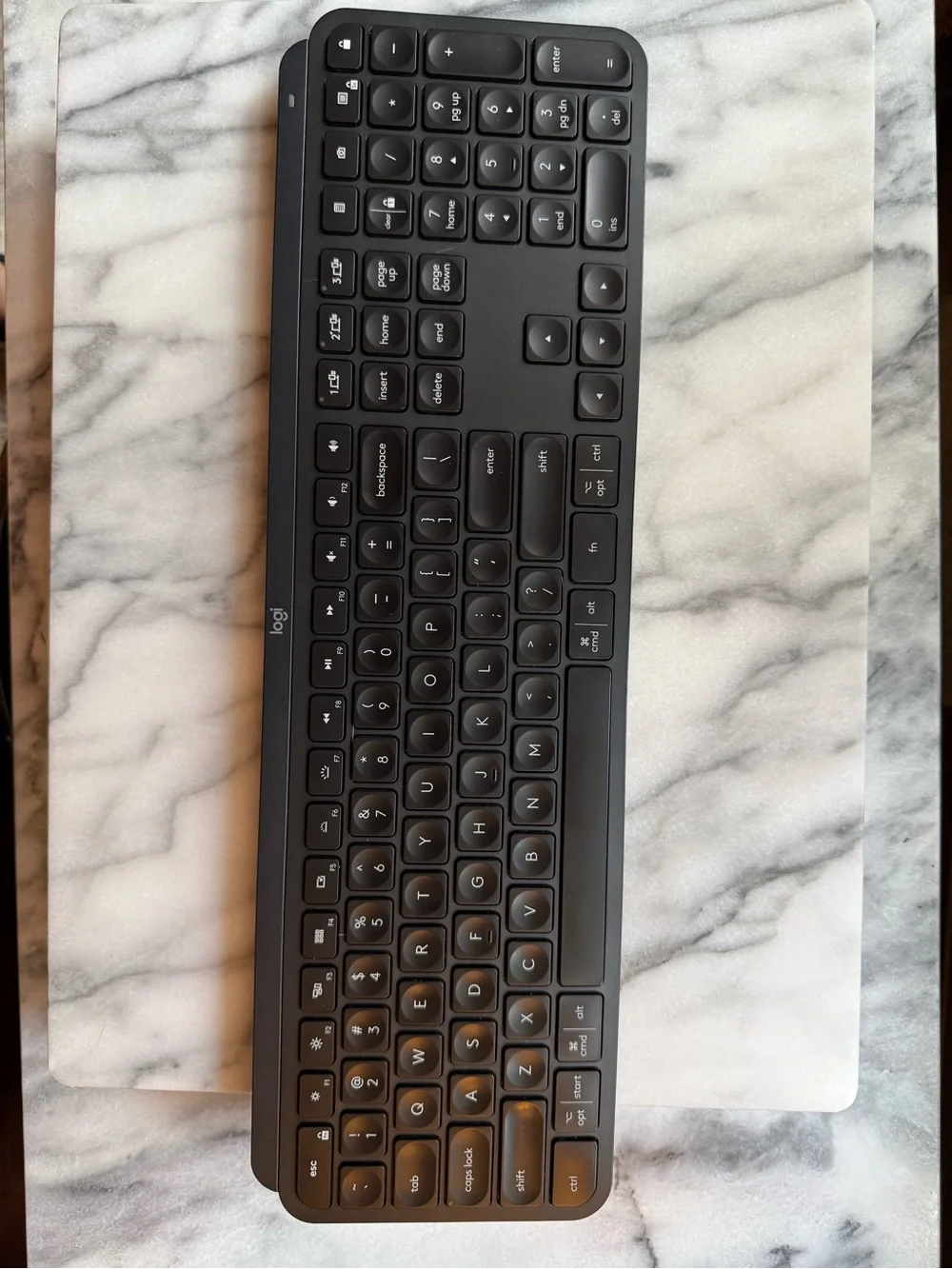 Logitech MX Keys Full-Size Wireless Keyboard - Black